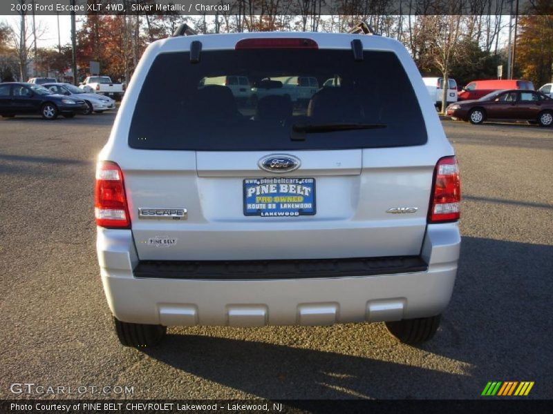 Silver Metallic / Charcoal 2008 Ford Escape XLT 4WD