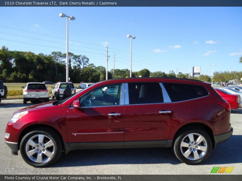 Dark Cherry Metallic / Cashmere 2010 Chevrolet Traverse LTZ