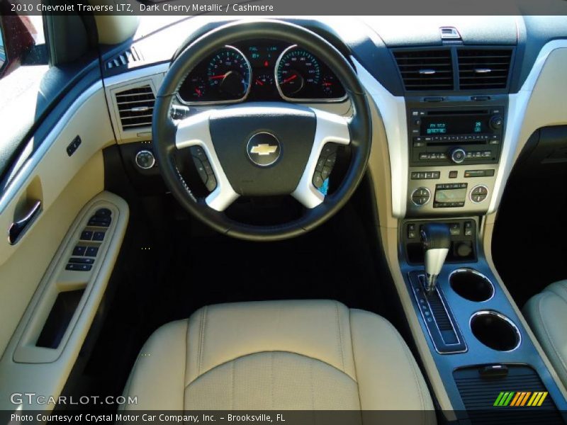 Dark Cherry Metallic / Cashmere 2010 Chevrolet Traverse LTZ