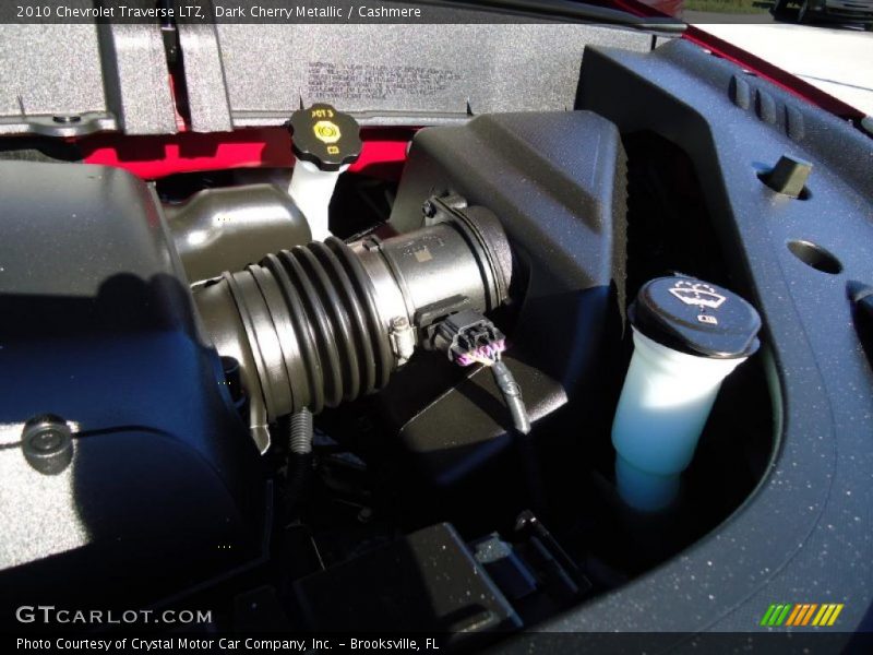 Dark Cherry Metallic / Cashmere 2010 Chevrolet Traverse LTZ