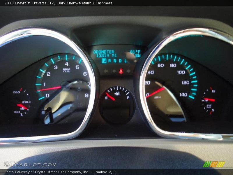 Dark Cherry Metallic / Cashmere 2010 Chevrolet Traverse LTZ