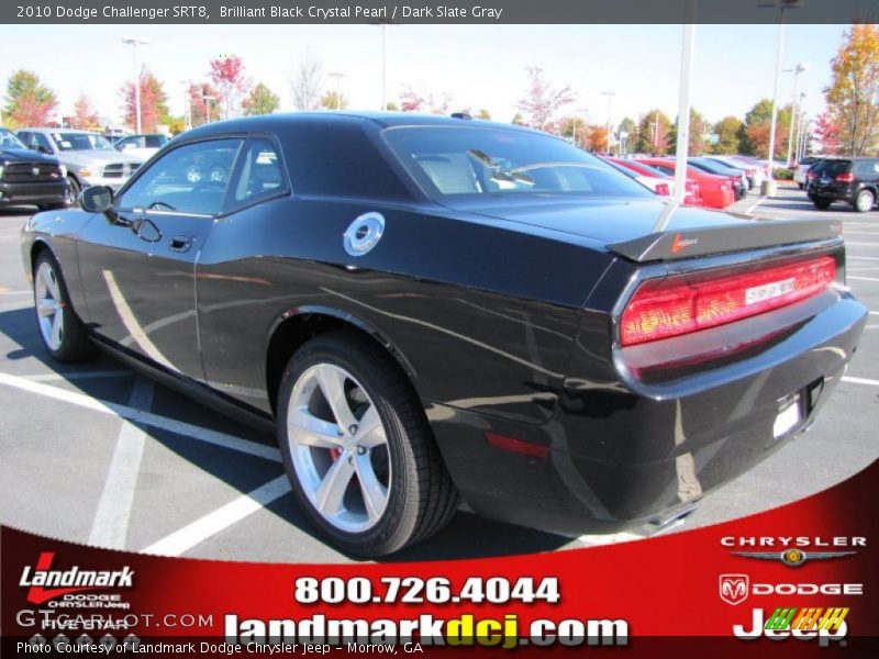 Brilliant Black Crystal Pearl / Dark Slate Gray 2010 Dodge Challenger SRT8