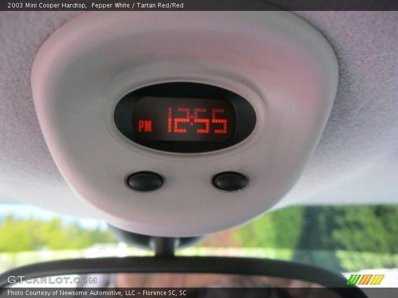Pepper White / Tartan Red/Red 2003 Mini Cooper Hardtop