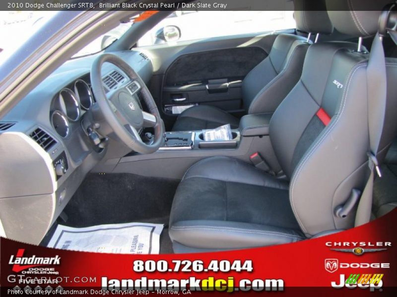 Brilliant Black Crystal Pearl / Dark Slate Gray 2010 Dodge Challenger SRT8
