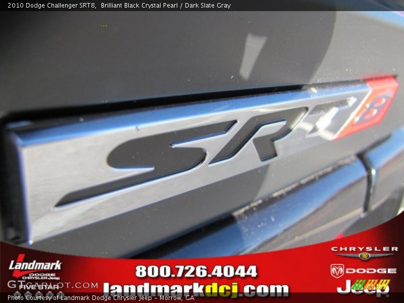 Brilliant Black Crystal Pearl / Dark Slate Gray 2010 Dodge Challenger SRT8