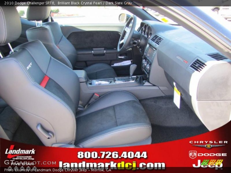 Brilliant Black Crystal Pearl / Dark Slate Gray 2010 Dodge Challenger SRT8