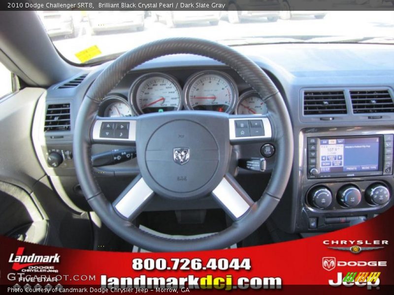 Brilliant Black Crystal Pearl / Dark Slate Gray 2010 Dodge Challenger SRT8