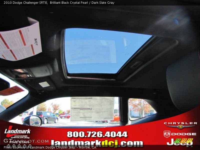 Brilliant Black Crystal Pearl / Dark Slate Gray 2010 Dodge Challenger SRT8