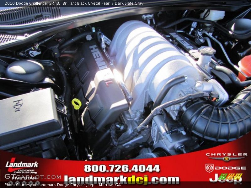 Brilliant Black Crystal Pearl / Dark Slate Gray 2010 Dodge Challenger SRT8