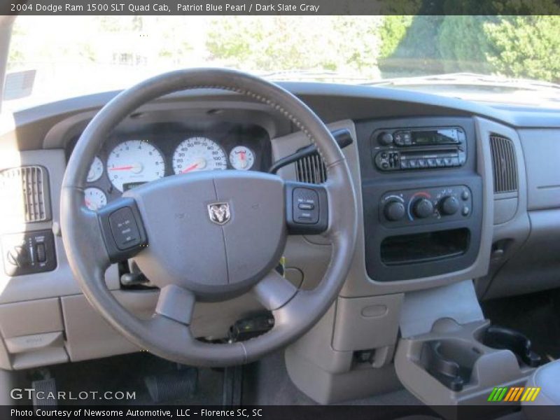 Patriot Blue Pearl / Dark Slate Gray 2004 Dodge Ram 1500 SLT Quad Cab