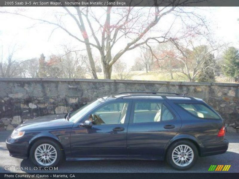 Nocturne Blue Metallic / Sand Beige 2005 Saab 9-5 Arc Sport Wagon