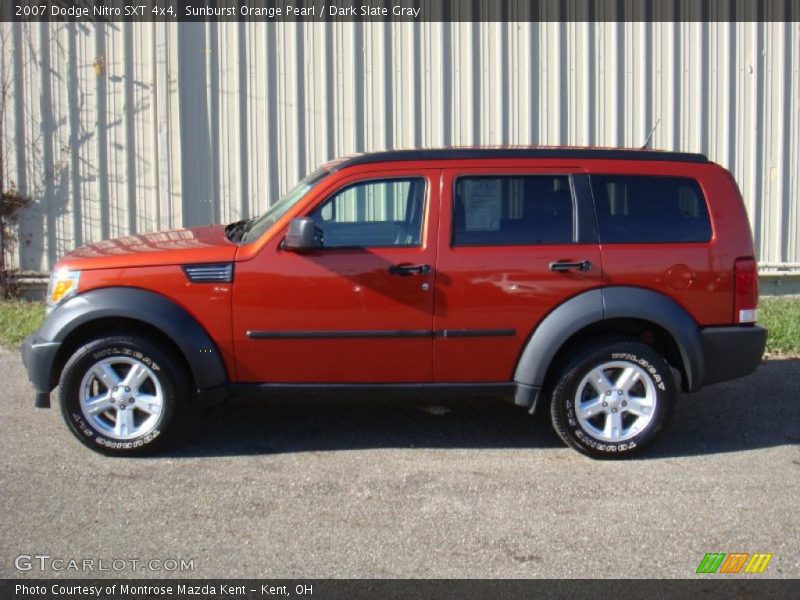 Sunburst Orange Pearl / Dark Slate Gray 2007 Dodge Nitro SXT 4x4