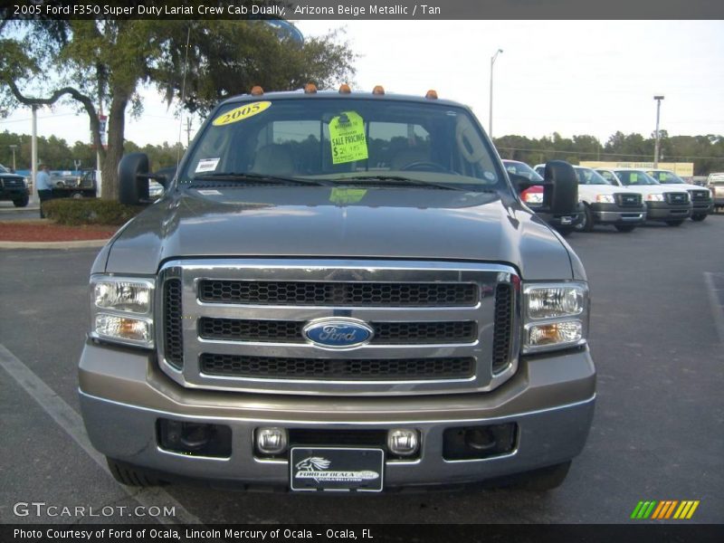 Arizona Beige Metallic / Tan 2005 Ford F350 Super Duty Lariat Crew Cab Dually