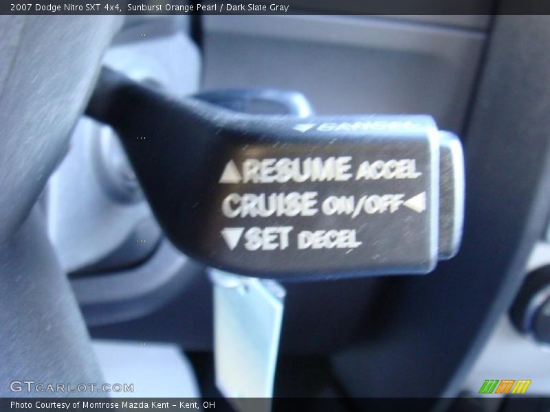 Sunburst Orange Pearl / Dark Slate Gray 2007 Dodge Nitro SXT 4x4