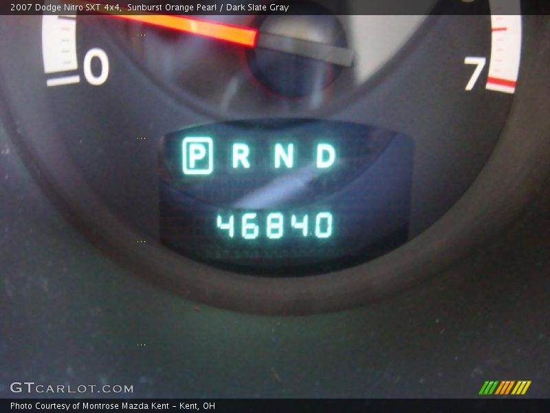 Sunburst Orange Pearl / Dark Slate Gray 2007 Dodge Nitro SXT 4x4