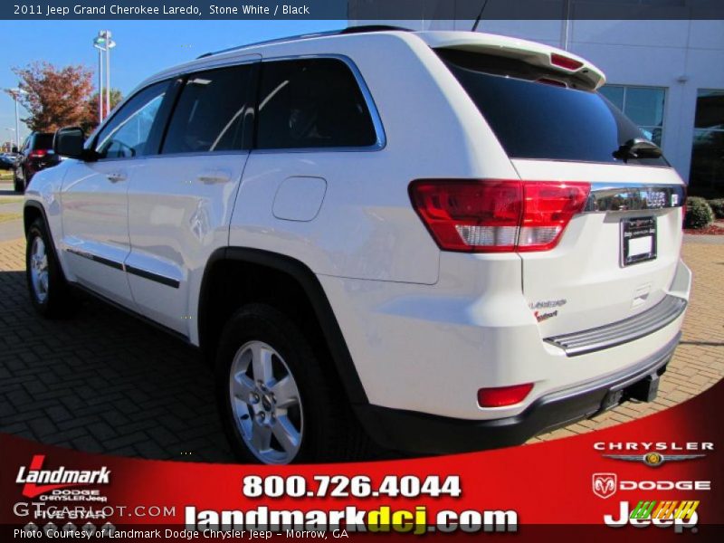 Stone White / Black 2011 Jeep Grand Cherokee Laredo