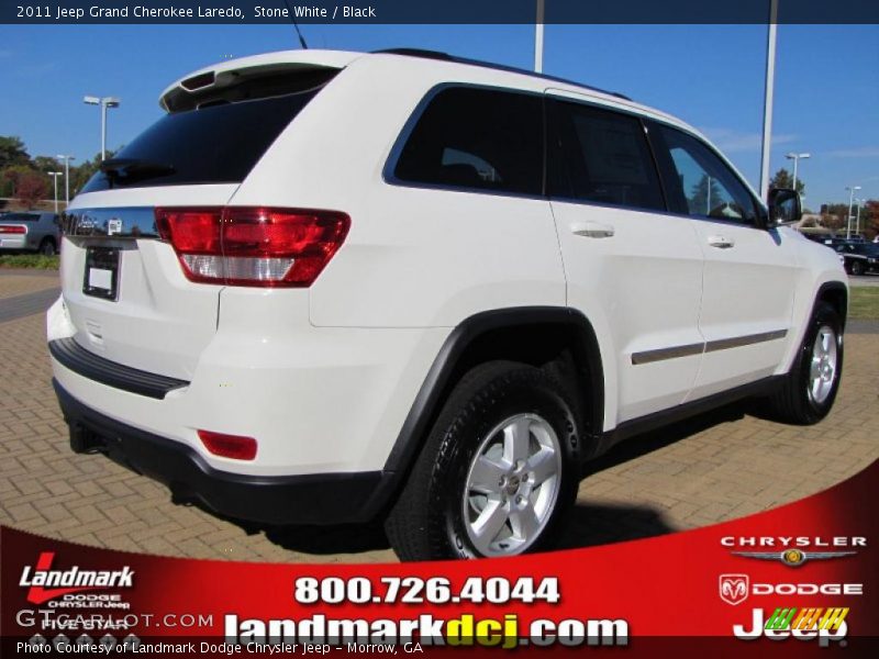 Stone White / Black 2011 Jeep Grand Cherokee Laredo