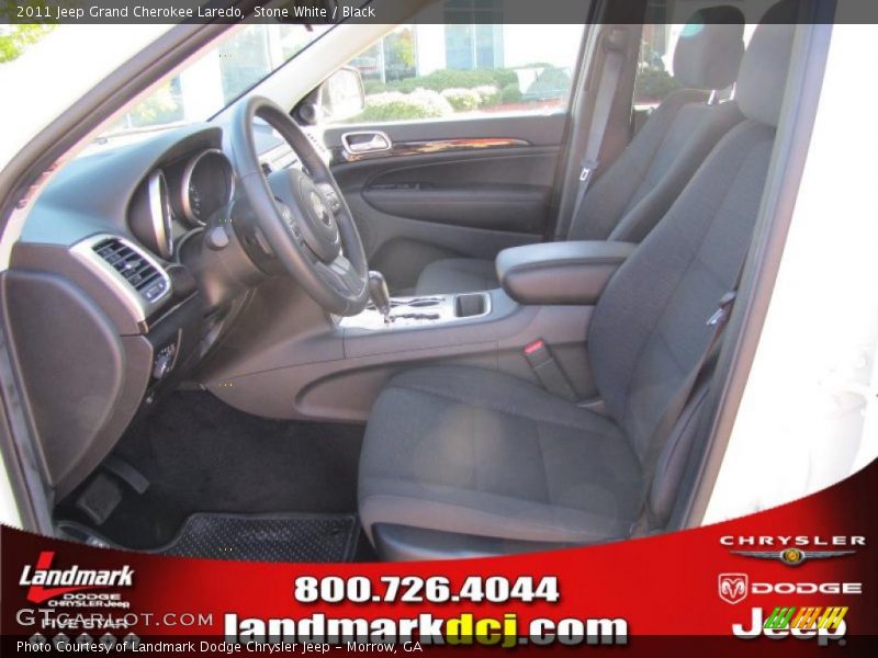 Stone White / Black 2011 Jeep Grand Cherokee Laredo