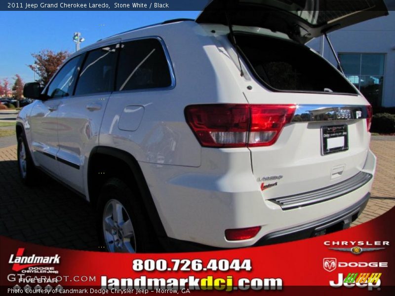 Stone White / Black 2011 Jeep Grand Cherokee Laredo