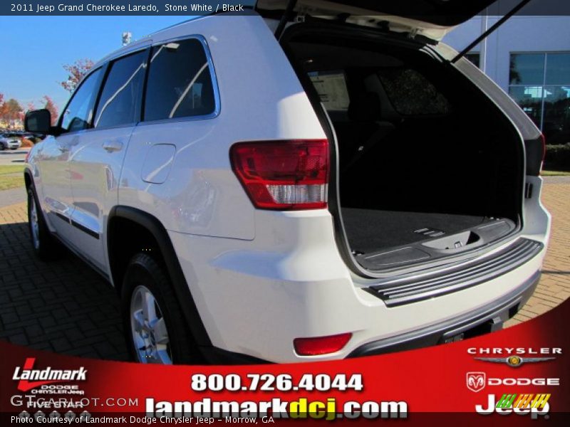 Stone White / Black 2011 Jeep Grand Cherokee Laredo