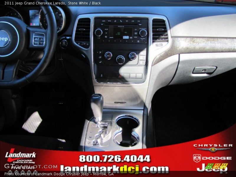 Stone White / Black 2011 Jeep Grand Cherokee Laredo