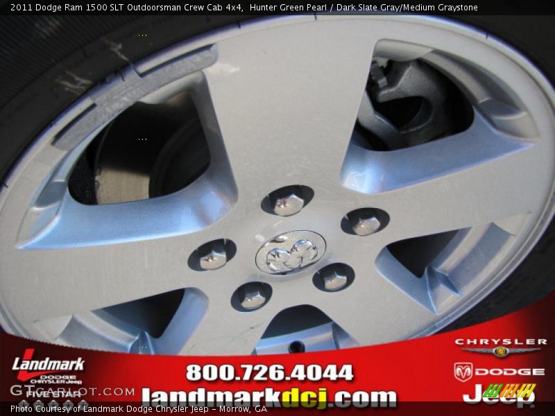 Hunter Green Pearl / Dark Slate Gray/Medium Graystone 2011 Dodge Ram 1500 SLT Outdoorsman Crew Cab 4x4