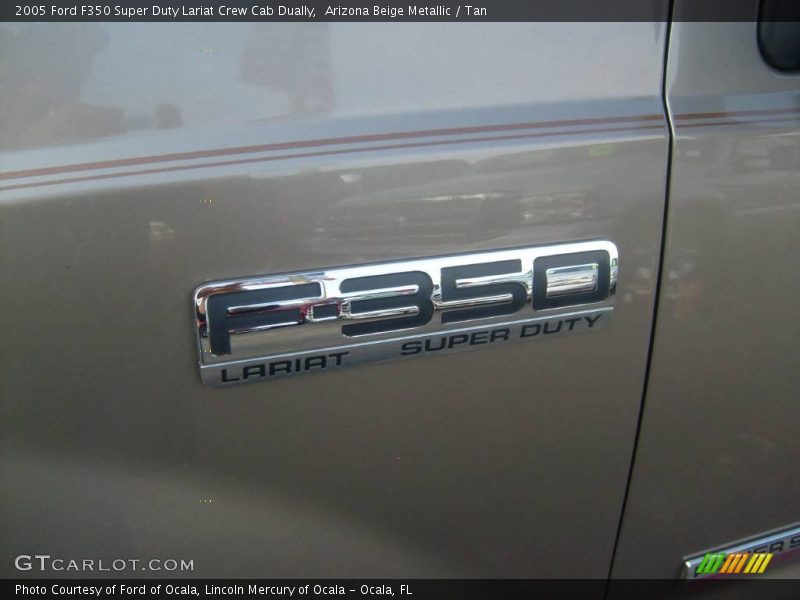 Arizona Beige Metallic / Tan 2005 Ford F350 Super Duty Lariat Crew Cab Dually