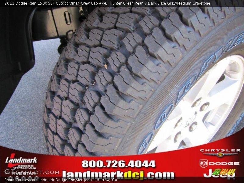 Hunter Green Pearl / Dark Slate Gray/Medium Graystone 2011 Dodge Ram 1500 SLT Outdoorsman Crew Cab 4x4
