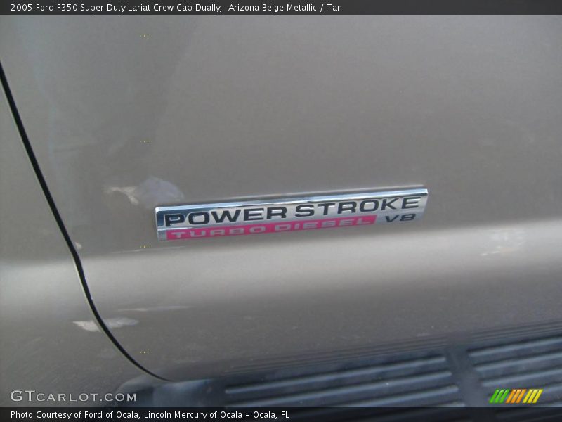 Arizona Beige Metallic / Tan 2005 Ford F350 Super Duty Lariat Crew Cab Dually