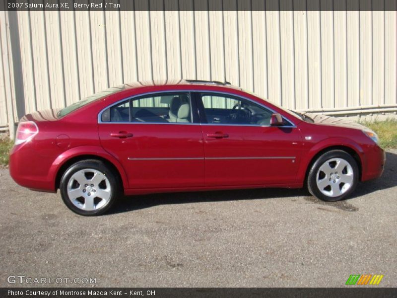 Berry Red / Tan 2007 Saturn Aura XE