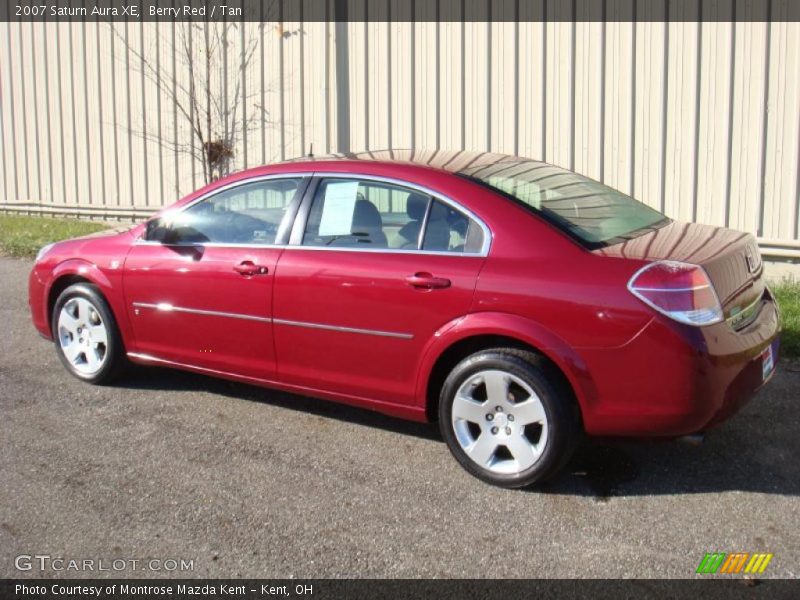 Berry Red / Tan 2007 Saturn Aura XE