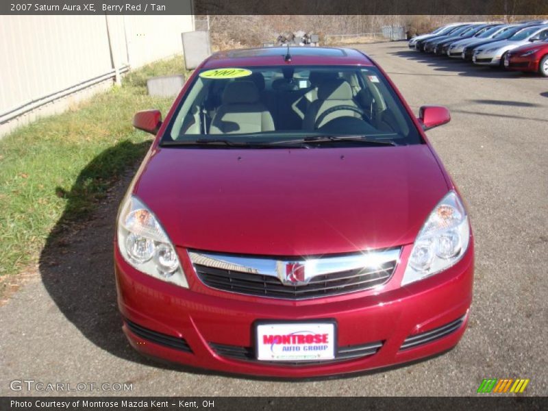 Berry Red / Tan 2007 Saturn Aura XE