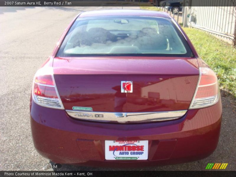 Berry Red / Tan 2007 Saturn Aura XE