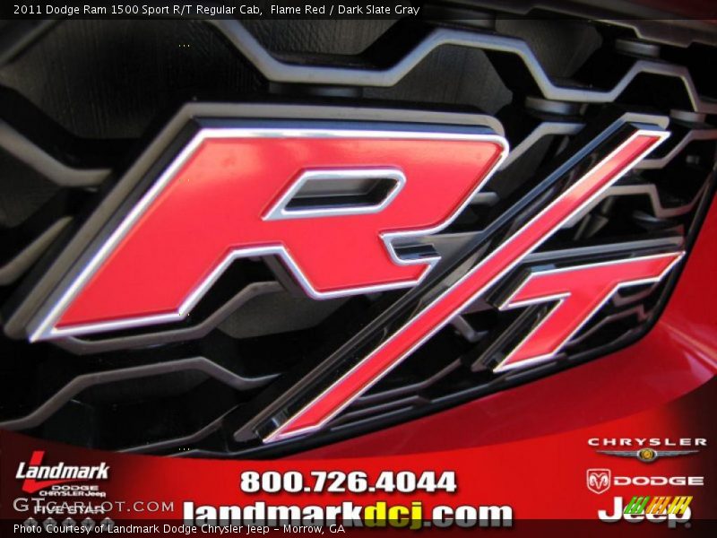 Flame Red / Dark Slate Gray 2011 Dodge Ram 1500 Sport R/T Regular Cab