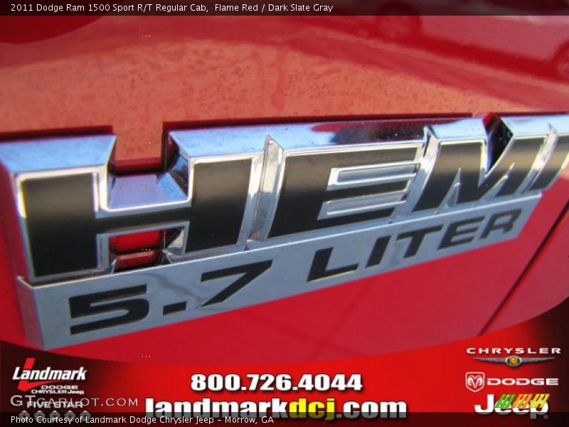 Flame Red / Dark Slate Gray 2011 Dodge Ram 1500 Sport R/T Regular Cab