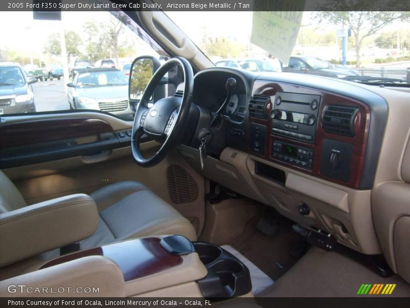 Arizona Beige Metallic / Tan 2005 Ford F350 Super Duty Lariat Crew Cab Dually