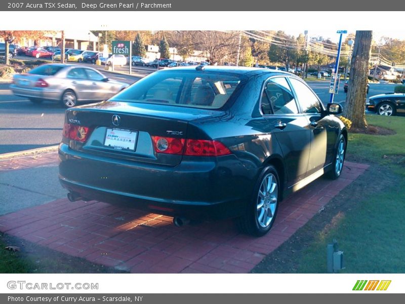 Deep Green Pearl / Parchment 2007 Acura TSX Sedan