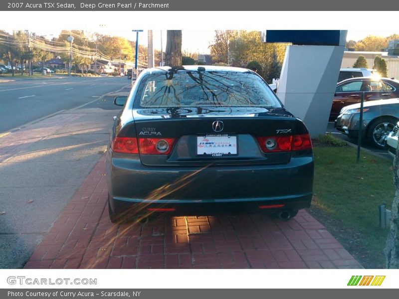 Deep Green Pearl / Parchment 2007 Acura TSX Sedan