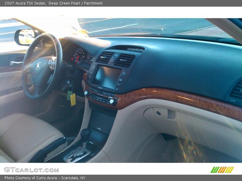 Deep Green Pearl / Parchment 2007 Acura TSX Sedan