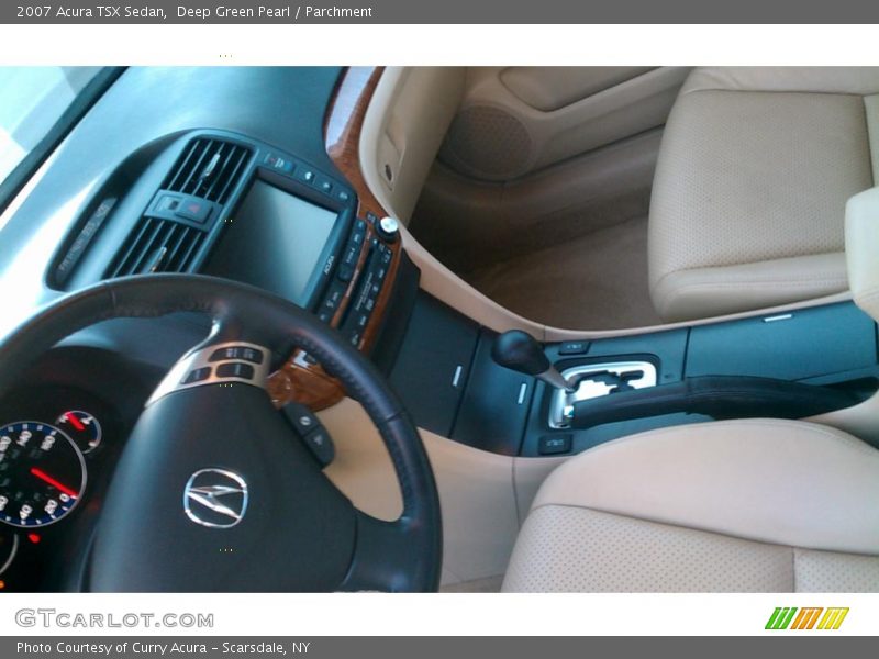Deep Green Pearl / Parchment 2007 Acura TSX Sedan