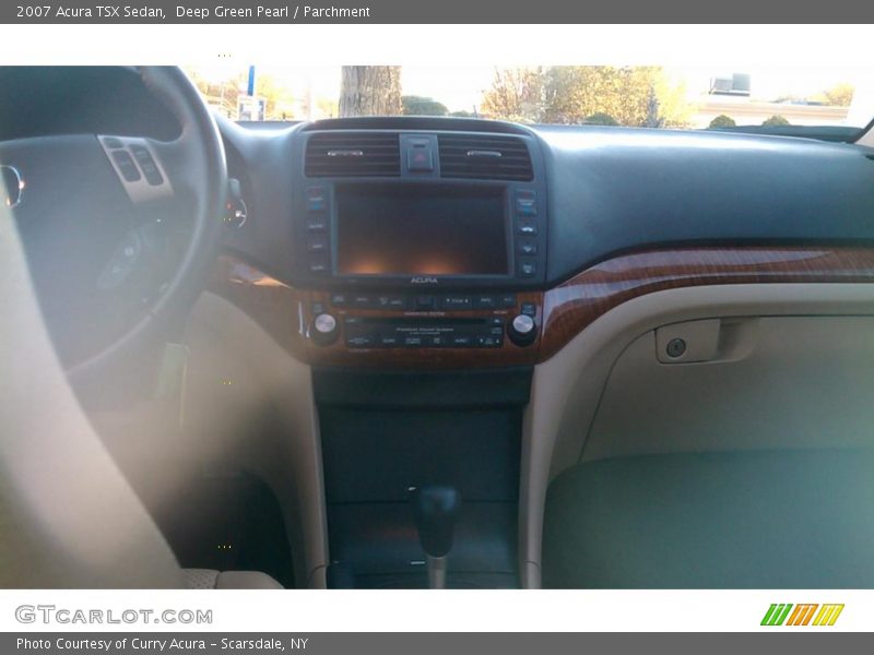 Deep Green Pearl / Parchment 2007 Acura TSX Sedan