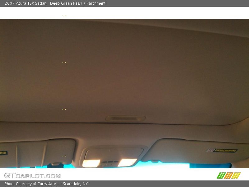 Deep Green Pearl / Parchment 2007 Acura TSX Sedan