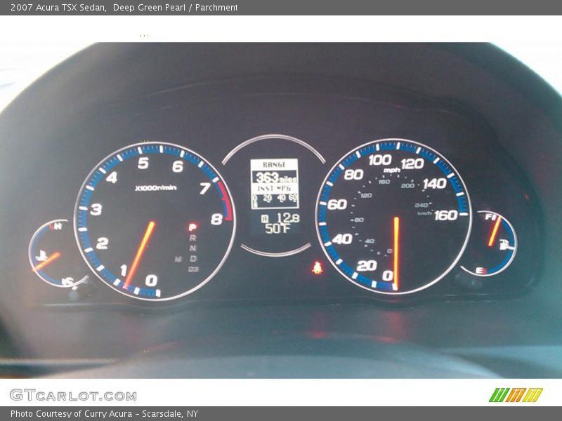 Deep Green Pearl / Parchment 2007 Acura TSX Sedan