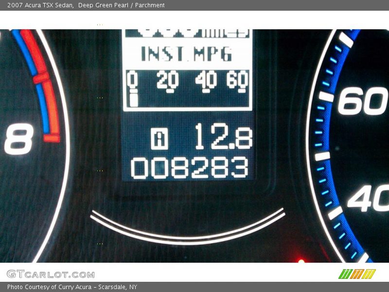 Deep Green Pearl / Parchment 2007 Acura TSX Sedan