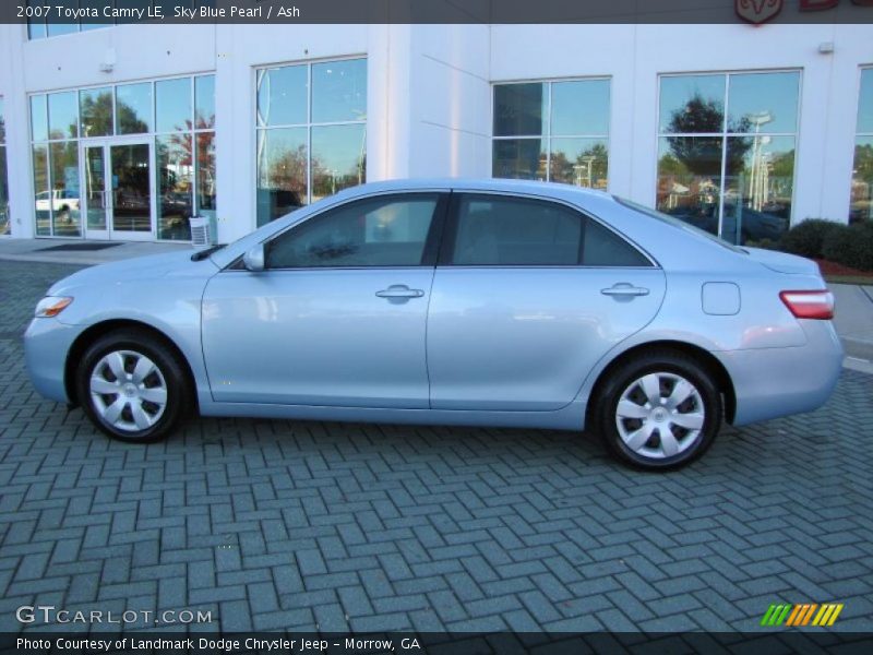 Sky Blue Pearl / Ash 2007 Toyota Camry LE