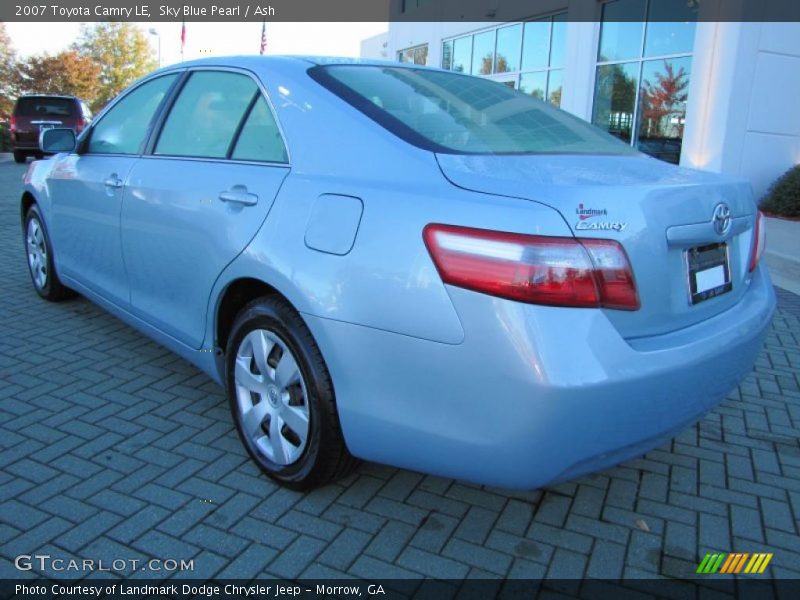 Sky Blue Pearl / Ash 2007 Toyota Camry LE