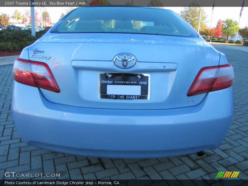 Sky Blue Pearl / Ash 2007 Toyota Camry LE
