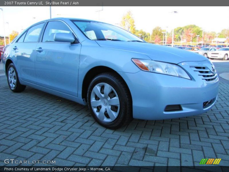 Sky Blue Pearl / Ash 2007 Toyota Camry LE