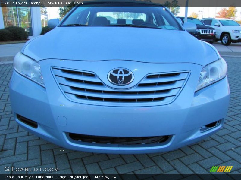 Sky Blue Pearl / Ash 2007 Toyota Camry LE
