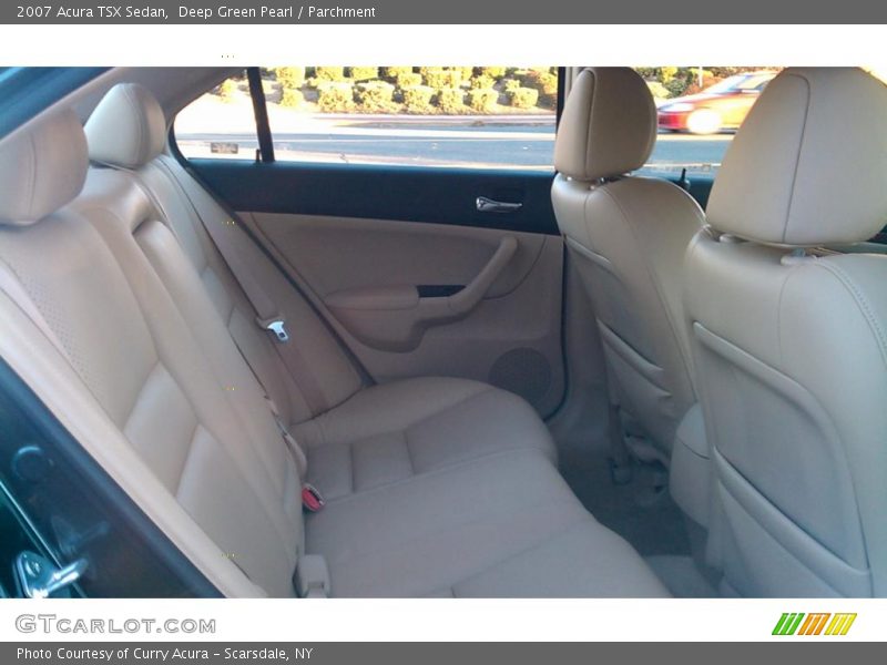 Deep Green Pearl / Parchment 2007 Acura TSX Sedan